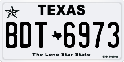TX license plate BDT6973