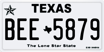 TX license plate BEE5879