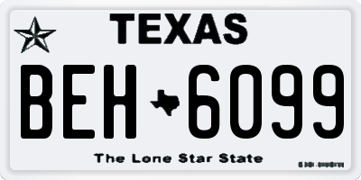 TX license plate BEH6099