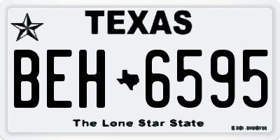 TX license plate BEH6595