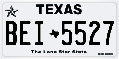 TX license plate BEI5527