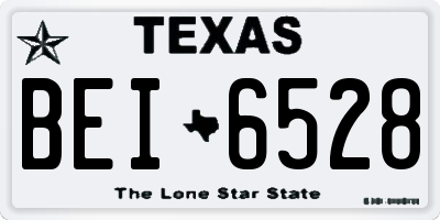 TX license plate BEI6528