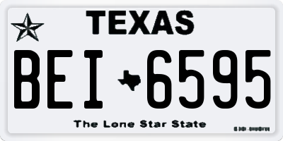 TX license plate BEI6595