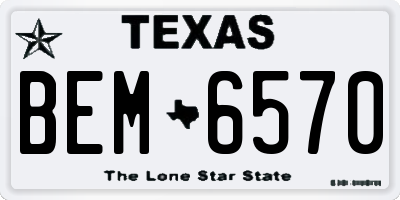TX license plate BEM6570