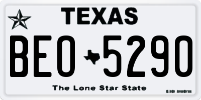 TX license plate BEO5290