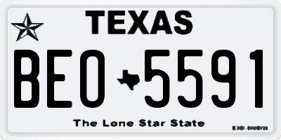 TX license plate BEO5591