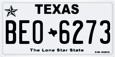 TX license plate BEO6273