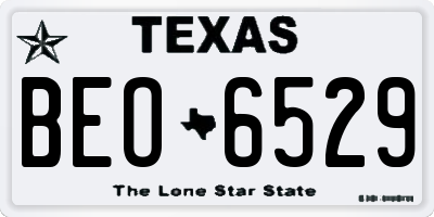 TX license plate BEO6529