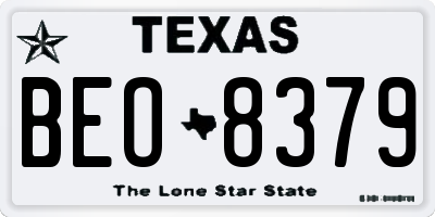 TX license plate BEO8379