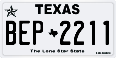 TX license plate BEP2211