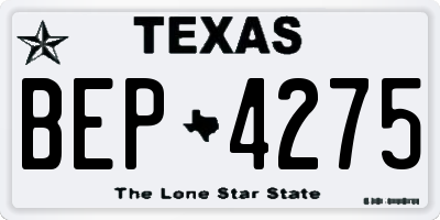 TX license plate BEP4275