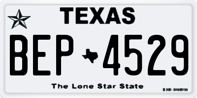 TX license plate BEP4529