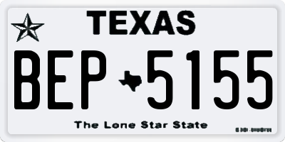 TX license plate BEP5155