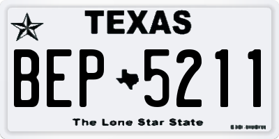 TX license plate BEP5211