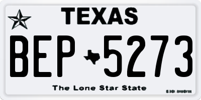 TX license plate BEP5273
