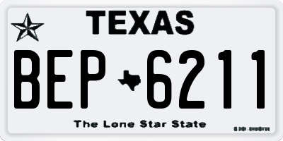 TX license plate BEP6211