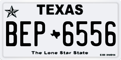 TX license plate BEP6556