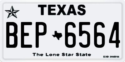 TX license plate BEP6564