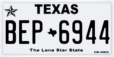 TX license plate BEP6944