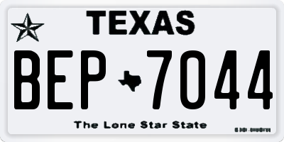 TX license plate BEP7044
