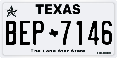 TX license plate BEP7146