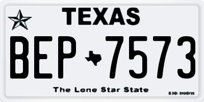 TX license plate BEP7573