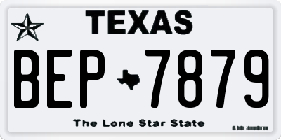 TX license plate BEP7879