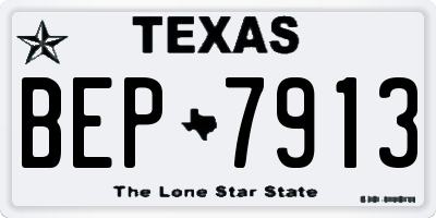 TX license plate BEP7913