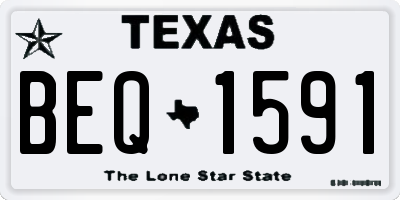 TX license plate BEQ1591