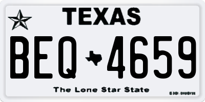 TX license plate BEQ4659