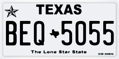 TX license plate BEQ5055