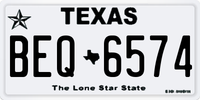 TX license plate BEQ6574