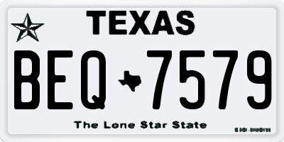 TX license plate BEQ7579