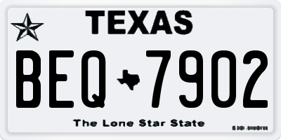 TX license plate BEQ7902
