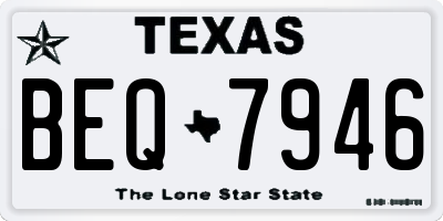 TX license plate BEQ7946