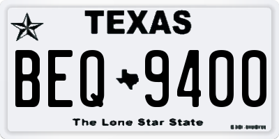 TX license plate BEQ9400