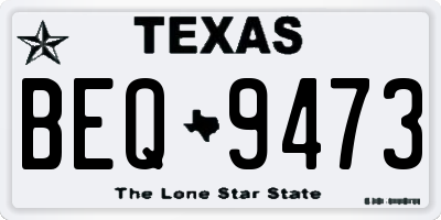 TX license plate BEQ9473
