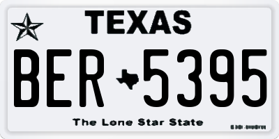 TX license plate BER5395