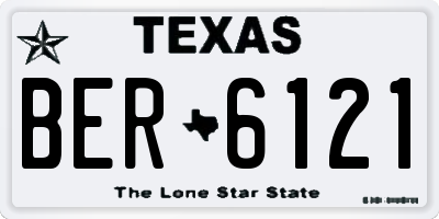 TX license plate BER6121