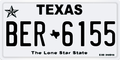 TX license plate BER6155