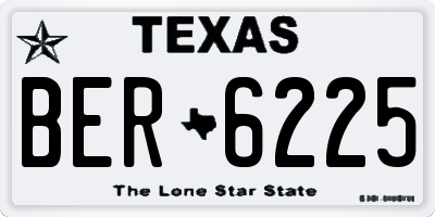 TX license plate BER6225