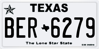 TX license plate BER6279