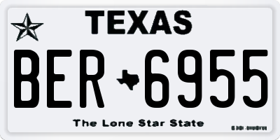TX license plate BER6955