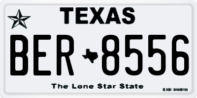 TX license plate BER8556