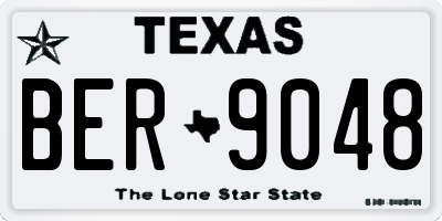 TX license plate BER9048