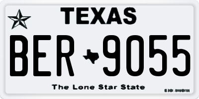 TX license plate BER9055