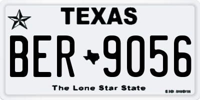 TX license plate BER9056