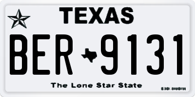 TX license plate BER9131