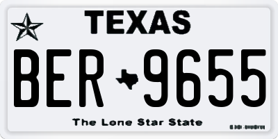 TX license plate BER9655