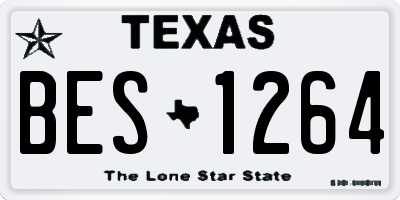 TX license plate BES1264